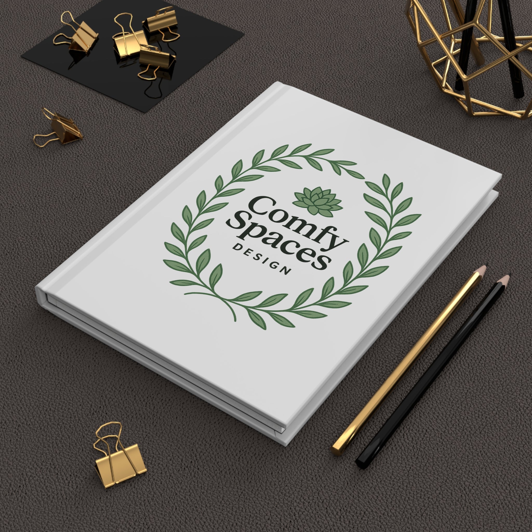 Comfy Spaces Hardcover Journal — Design & Everyday Notebook (50% Profits to Charity)