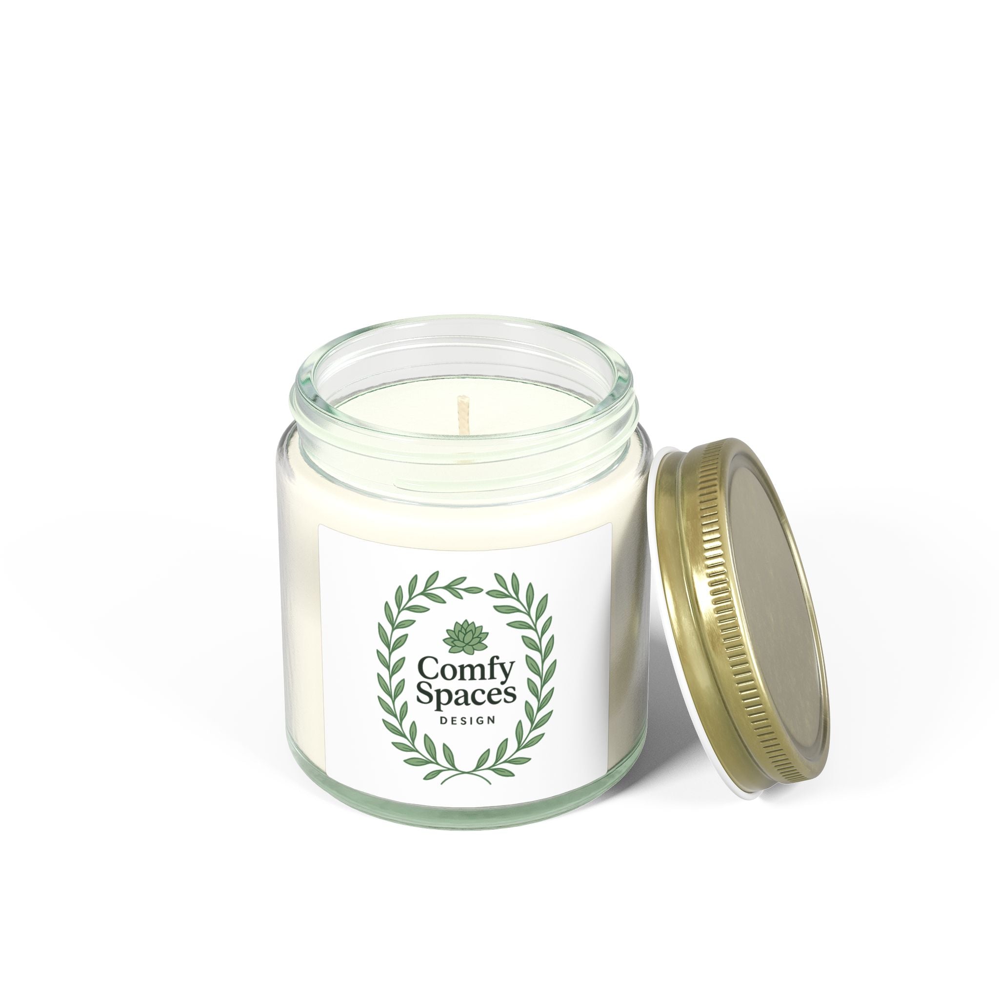 'Comfy Spaces' Logo Reading Candle (4oz & 9oz)