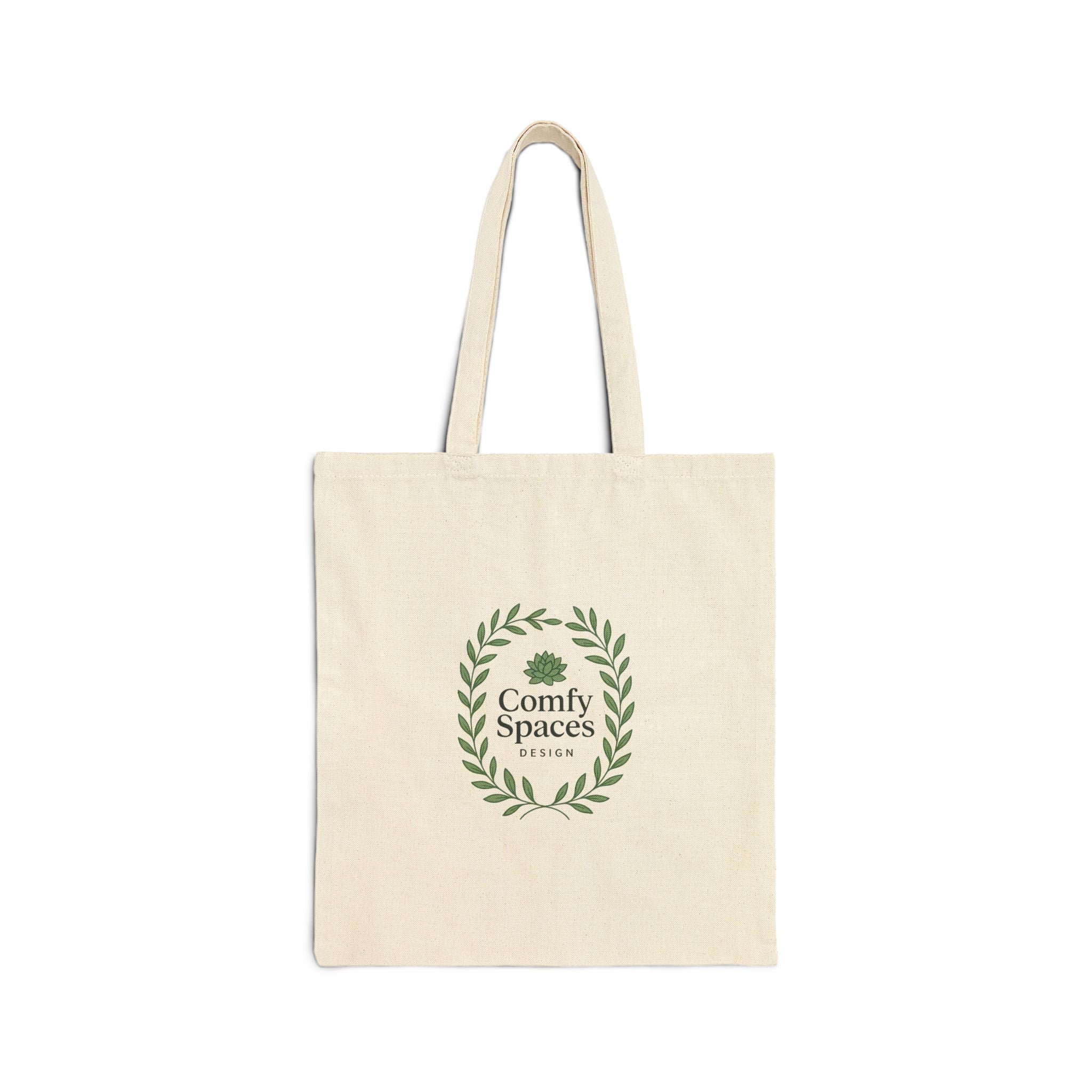 Comfy Spaces Logo Cotton Canvas Tote Bag — Stylish Everyday Carry