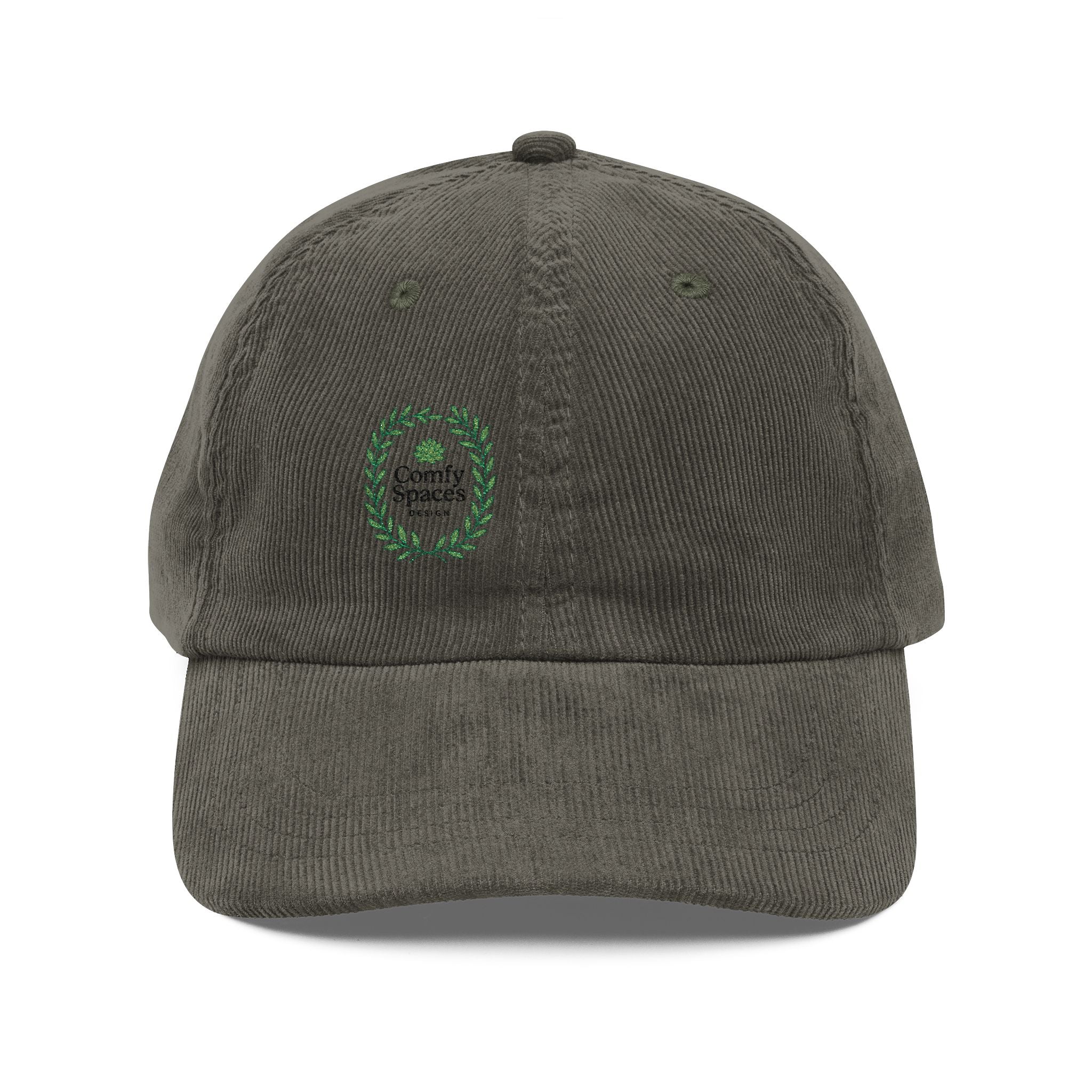 Vintage Corduroy Cap — Embroidered Baseball Hat (Logo Collection)