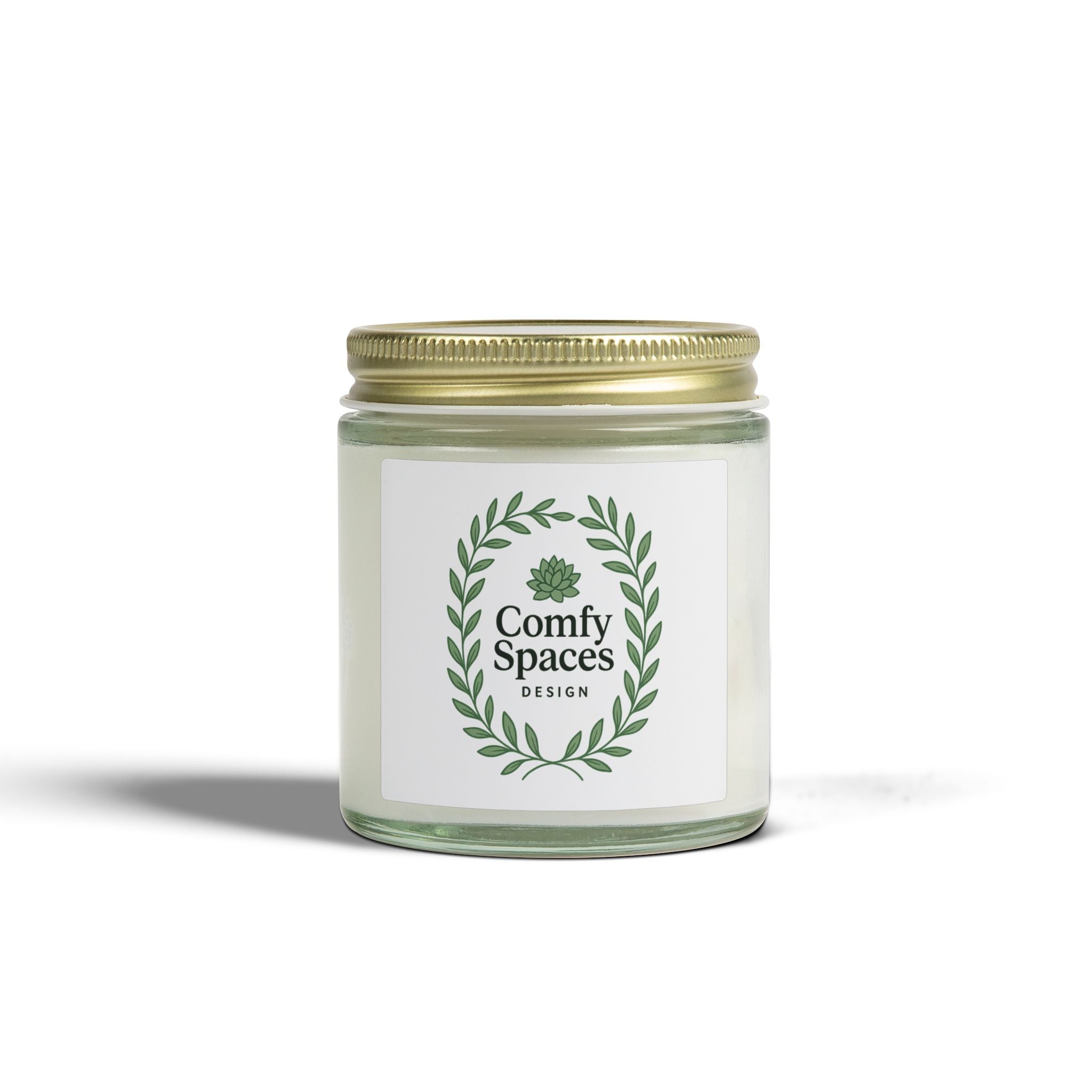 'Comfy Spaces' Logo Reading Candle (4oz & 9oz)